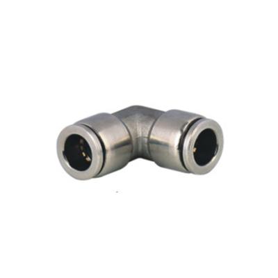 China Automation Equipment Stainless Steel Right Angle Joint Quick Insert 90 Degree Pneumatic Joint Right Angle Bending External Rotary Screw Thread Pipe for sale