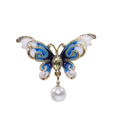 China Fashionable And Simple Acrylic Drip Brooch Christmas Pearl Corsage Scarf Pendant Pin for sale