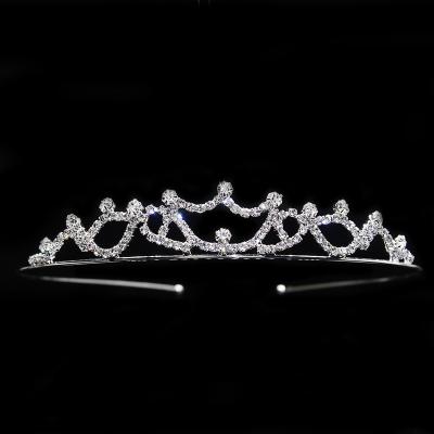 China Fashionable New Arrive Women Bridal Crystal Diamond Rhinestone Silver Crown Bride Tiara Party Supplies Wedding Girl Party Decorations for sale