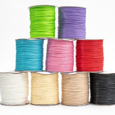 China 2mm Classic Ready Running Wholesale Multi Color 80meters/roll Round Faux Suede String Cord Leather Beading Cord For Necklace Bracelet DIY for sale