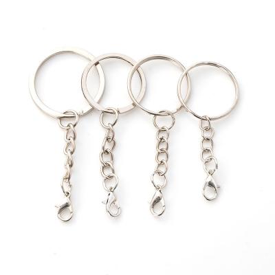 China Fasion Metal Custom Keychain Key Chain Key Ring For Crafts BTS Bracket Llaveros Hanging Car 302 Lobster Clasp Keychains for sale