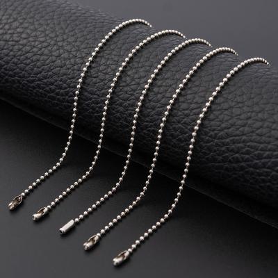 China High Quality Round Jewelry Bead Metal Chain Non Rust Classic Handmade Plastic Pendant Tag Chain Decorative Hanging Chain for sale