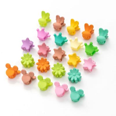 China 50pcs/bag kids mini flower hair clip cute baby princess braided hair headdress PF100-121 for sale