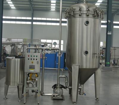 China Van de de Verpakkingsproductielijn van SUS 304 Kaarstype de Machine van de Diatomeeënaardefilter voor Ambachtbier Te koop