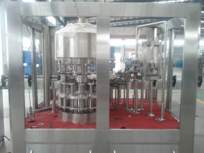 China Van de het Materiaalfles van de hoge Precisiedrank Bottelende het Vullen Kurkende Monoblock van Wahing Machine Te koop