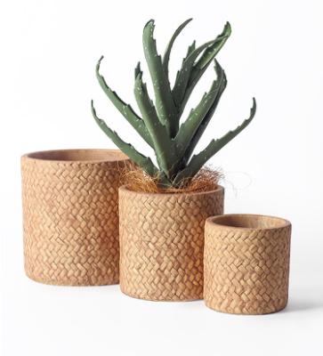 China Creative Modern Minimalist Decorative Garden Planter Custom Home Wedding Cement Flower Plant Pots for sale