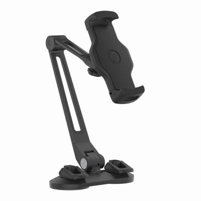 China 360 Degree Adjustable Flexible Phone Holder For Mobile Phone Desk Standard Table For Phone Accessory Double Suction Support Glass Kitchen for sale