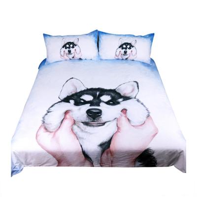 China American Style Dog Duvet Cover Pictures Printed Sets Bedding Bed Quilt Covers for sale