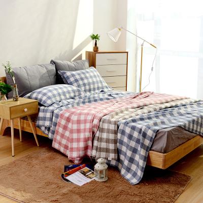 China Japanese Style Eco - Friendly 100% Cotton Woven Bed Throw Cover For Sofa for sale