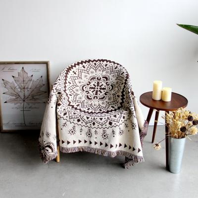 China Boho Woven Macrame Throw Blanket Wall Hanging Tapestry for sale