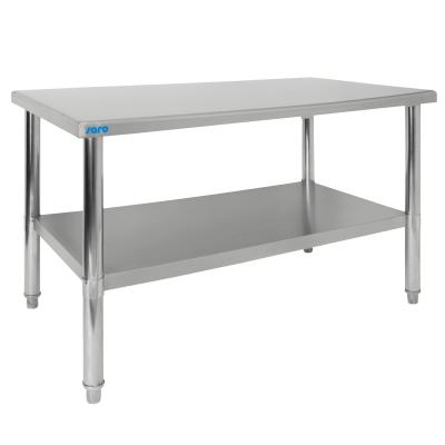 China STABLE Modern Stainless Steel Work Kitchen Beverage Table Serving Cleaning Trolley for sale