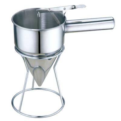 China Stainless Steel Stainless Steel Funnel And Holding Conical Funnel For Bakery for sale