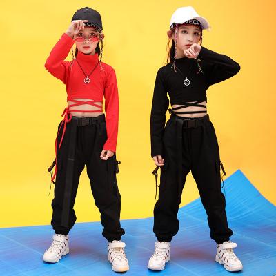 China Square 2021 autumn special wholesale high quality children's street hip hop jazz dance costumes for sale