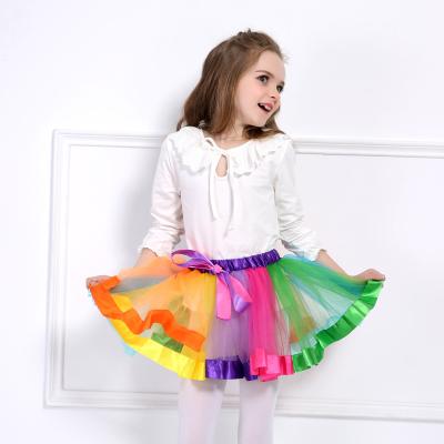 China Anti-wrinkle spring and summer skirt kindergarten children's dance performance tutu skirt girls short skirts tutu skirts for sale