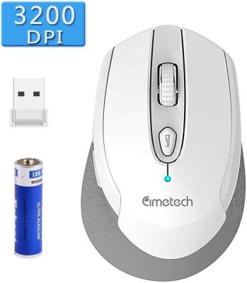 China High quality and factory price 3200dpi bluetooth mouse 2.4g ergonomic white optical silent wireless mouse with ergonomic design and usb for sale