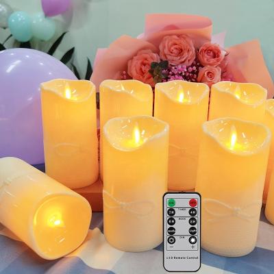 China New LED Remote Control Candle Timing String Remote Christmas Flameless Candle Column Flicker Swing Controller Electronic Candle Light for sale