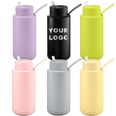 China Wholesale Customization Viable 34oz Insulated Thermal Steel Water Bottle Flask Vacuum Bottle Vacuum Sports Water Bottle Keep Cold 24 Hours for sale