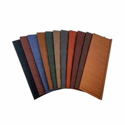 China Modern Functional Stone Roof Tile Colorful Coated Colored Stone Roofing Tiles Wood Grain Tile for sale