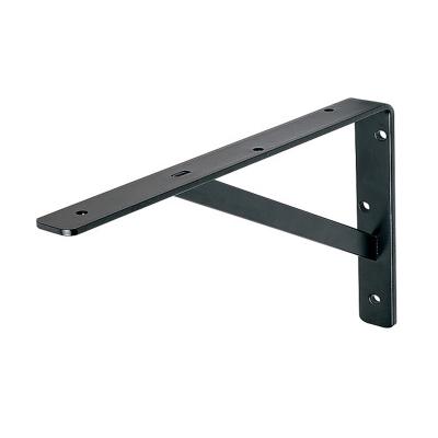 China Wall OEM Customized High Quality Black Powder Coating Steel Triangle Wall Shelf Bracket for sale