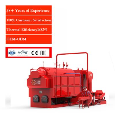 China Horizontal wood fired steam generators coal fired steam boilers dzh1biomass steam boiler for textile factory for sale