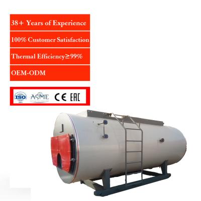 China Horizontal WNS Supplier Full Automatic Fit 1.4ton 2.6ton 5.8ton 26.5ton Oil Gas Hot Water Boiler For Industrial for sale