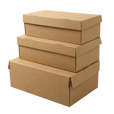 China Customized Recyclable Professional Manufacturing Cheap Kraft Paper Boxes For Shoes for sale