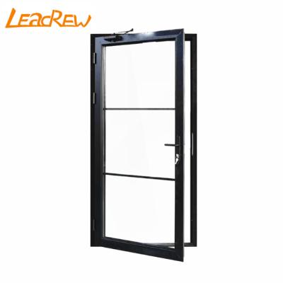 China Fire Protection Israel Residential Security Main Entrance Curtain Doors Apartment Front Door Aluminum Swing Door for sale