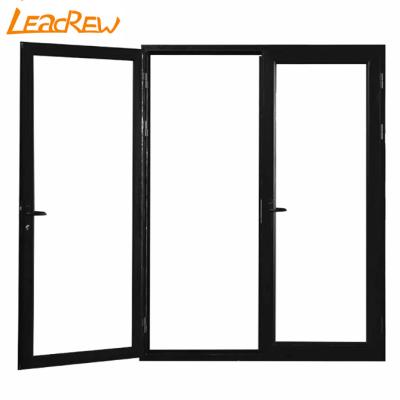 China Cheap Factory Price Hurricane Windproof Proof Double Glazed Impact Aluminum Casement Door Hinge Adjustable Door for sale