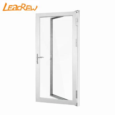 China Thermal Insulation Thermal Break Aluminum French Hinged Door Low-E Style Exterior Glass Soundproof Casement Glass Balcony for sale