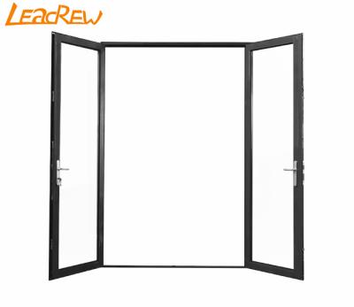 China Heat Insulation Door Stainless Steel Aluminum Hinged French Doors Double For Security With Cheap Price Australia Standard Casement Door for sale