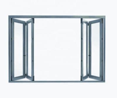 China Low-e Price Waterproof Wholesale Aluminum Fold Design Aluminum Glass Bifold Door Bifold Door for sale