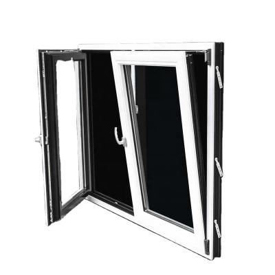 China Swing Africa Best Selling Hurricane Impact Casement Window Customized Double Tilt And Turn Aluminum Glass Window for sale