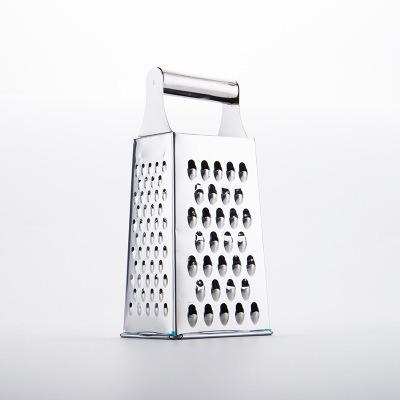 China Sustainable 4 Sided Stainless Steel Vegetable Fruit Cheese Grater Eco-Friendly Kitchen Accessories Sided Bpa Free Vegetable Grater for sale