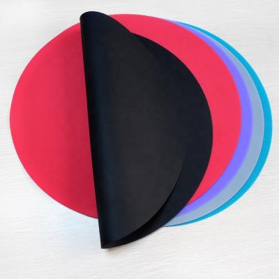 China Universal Stocked Silicone Microwave Mat Splatter Guard Trivet Hot Pot Round Shape Silicone Material for sale