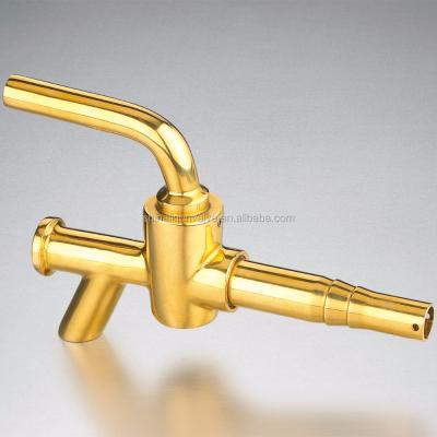 China Commercial Kitchen Titanizing Drink Dispensers Brass Faucets Water Beer Machines Bibcock for sale