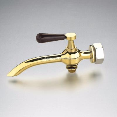 China Brass Basin Titanizing Beverage Dispensers TAPS Water Heater Coffee Machinery BIBCOCK for sale