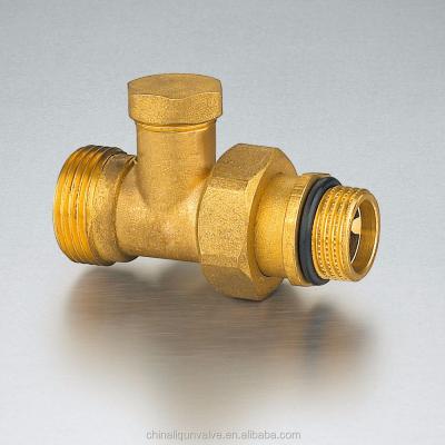 China Straight thermostatic brass general air condition installation radiotor heating valve for sale