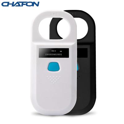 China Chafon FDX-B protocol chip 134.2khz rfid reader pet handheld animal chip reader 135mm*60mm*13mm for sale