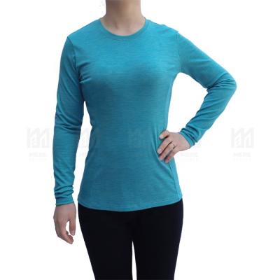 China Sexy 100% Merino Wool Anti-Wrinkle Style Sweater Jewel Crew Neck Italian Precious Long Sleeve Shirts Good Quality For Women Girls for sale