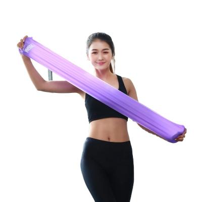 China High Elasticity Gym Fitness High Quality Custom Printed Logo Yoga Stretch Resistance Band for sale