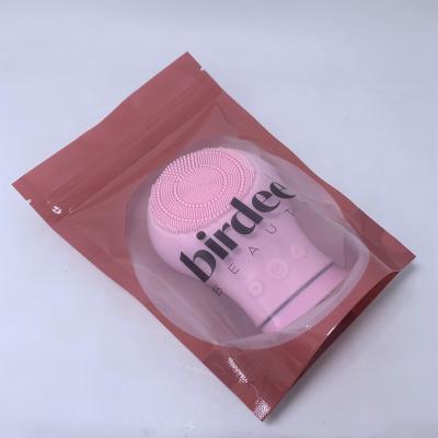 China Moisture Proof Custom Cosmetic Beauty Product Packaging Stand Up Pouch With Window for sale