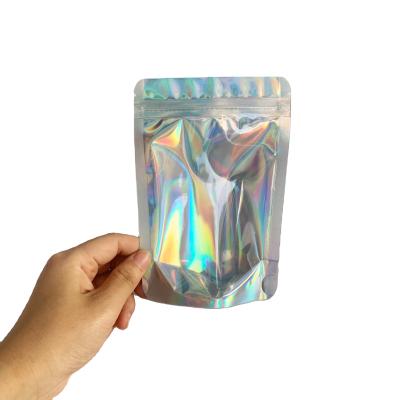 China Custom Holographic Transparent Private Label Phone Plastic Packaging Bag Moisture Proof for sale