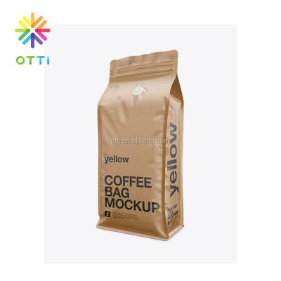 China China Suppliers 1KG Flat Bottom Moisture Proof Aluminum Coffee Bag for sale