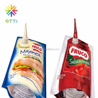 China Moisture proof special nylon composited plastic reusable food spout pouch doypack for sale