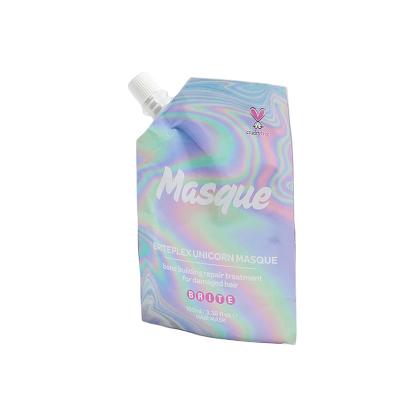 China Moisture Proof Custom Printed Moisture Proof Holographic Cosmetic Packaging Corner Spout Pouch for sale