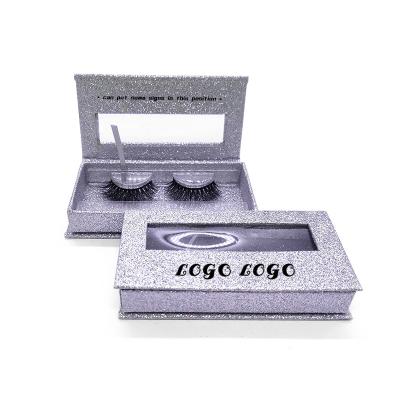 China Square Eyelash Packaging Boxes Long Shuying SY Logo Paper Natural Empty Wick Custom Box With Window for sale