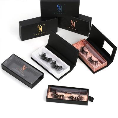 China SY Natural Custom Long Eye Lash Boxes Eyelash Manufacturer Hot Selling Wholesale 3d 5d Mink High Quality Eye Lashes With Case for sale