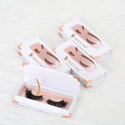 China SY Wholesale 3d Mink Lashes Private Label Cruelty Natural Shuying Free Long Box Own Logo Brand 20mm Mink Fake Eyelashes Vendor for sale