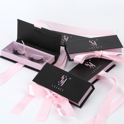 China SY SHUYING 2022 New Style Lash Box Ribbon Cheap High Quality Handmade Faux Soft 5D 3D 4D Winged Silk Lashes With Private Label for sale