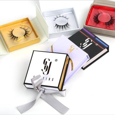 China 25-30 Times Make Your Own Brand Women's Factory Cheap Wholesale Price 3D Fiber Faux Mink Angel Wing Eyelashes With Boxes for sale